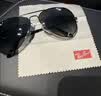 雷朋（RayBan）经典飞行员系列金属太阳镜偏光渐变墨镜男女款户外眼镜0RB3025 【偏光渐变】004/78枪色镜框蓝灰色偏光渐变镜片 尺寸62 实拍图