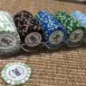 望京扑克200大面值黏土筹码 德州扑克筹码币 麻将筹码牌 轻便棋牌币套装 实拍图
