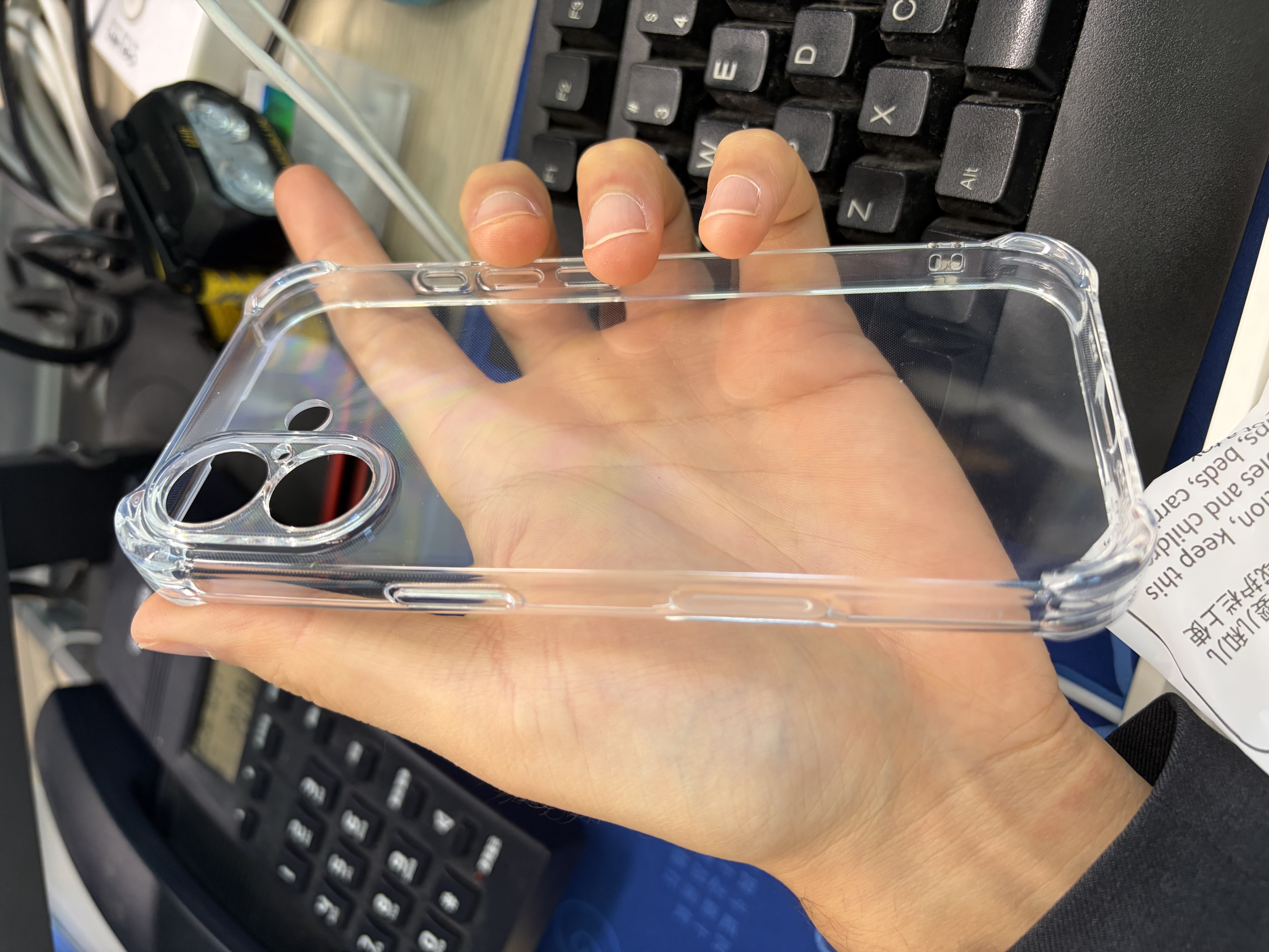 绿联【金榜TOP1|独家双气囊|相机键全包】适用iPhone17手机壳苹果17保护套全包超薄散热透明软壳防摔 实拍图