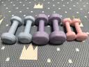 Keep哑铃女士健身家用3kg*2彩色浸塑环保手铃全身塑形薄肌训练紫灰 实拍图