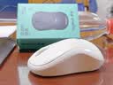 罗技（Logitech）M221 轻音鼠标 无线鼠标 办公鼠标 对称鼠标 带无线微型接收器 米白色 实拍图