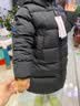 保姆鹅 【风墙】儿童羽绒服宝宝中长款护脸厚款外套保暖童装[NG2664] 炭黑 140 实拍图