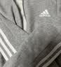 adidas通勤百搭三条纹休闲运动夹克早秋外套男女阿迪达斯三叶草 浅灰 (推荐选大一码)   L 实拍图