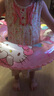 Hello Kitty儿童游泳圈宝宝加厚救生圈防侧翻3岁女童女生小孩泡澡充气腋下圈 珠光紫 20378 通用 实拍图