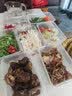 美丽雅一次性饭盒方形1000ml*50套 快餐外卖打包野餐盒碗加厚带盖塑料 实拍图