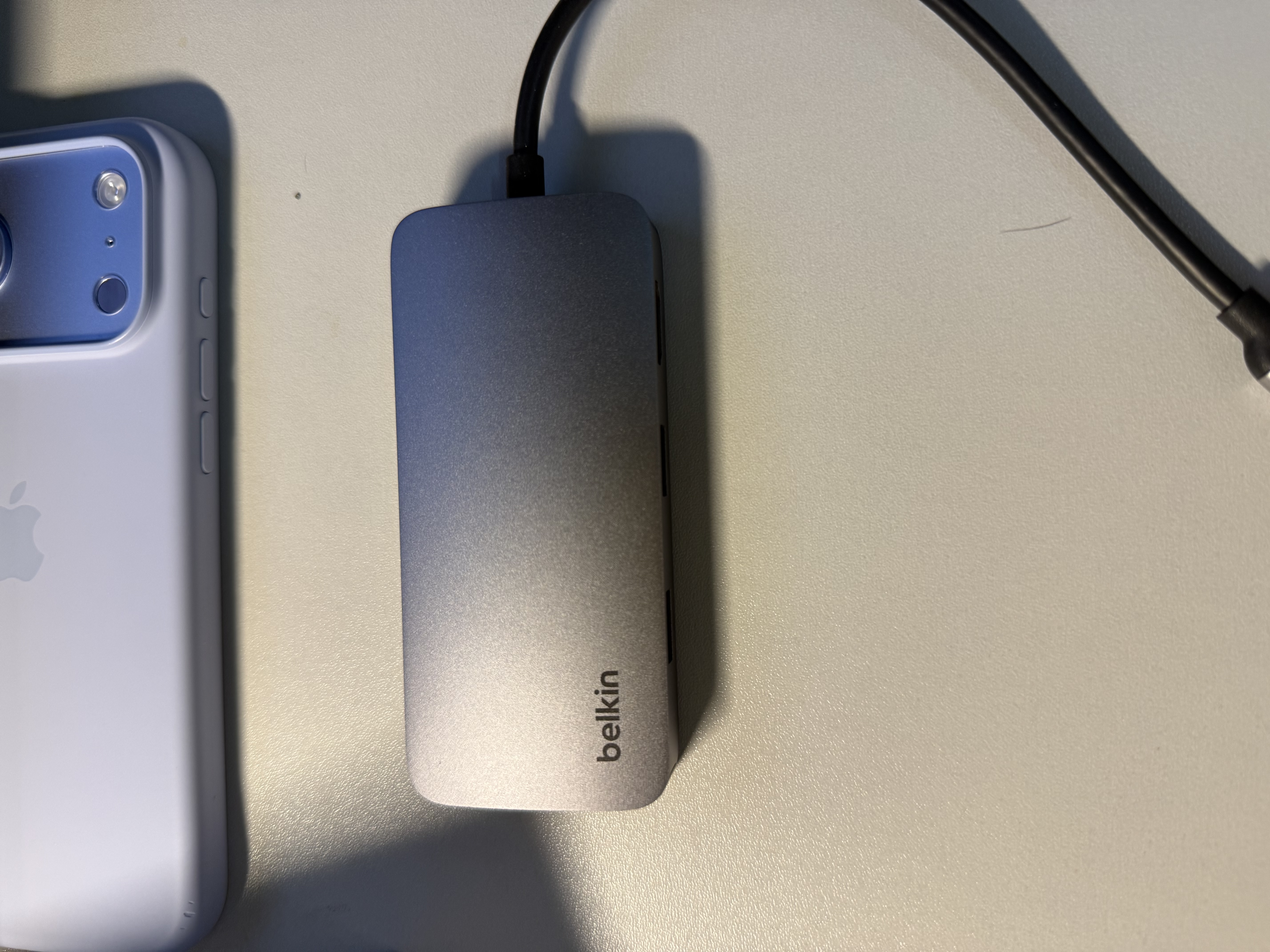贝尔金（BELKIN）Type-C拓展坞 MacBook扩展坞5合1 电脑USB扩展TF/SD读卡器 iPad投屏HDMI 兼容雷电口 AVC007-V2 实拍图