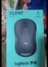 罗技（Logitech）M220 轻音鼠标 无线鼠标 办公鼠标 对称鼠标 带无线微型接收器 灰黑色 实拍图