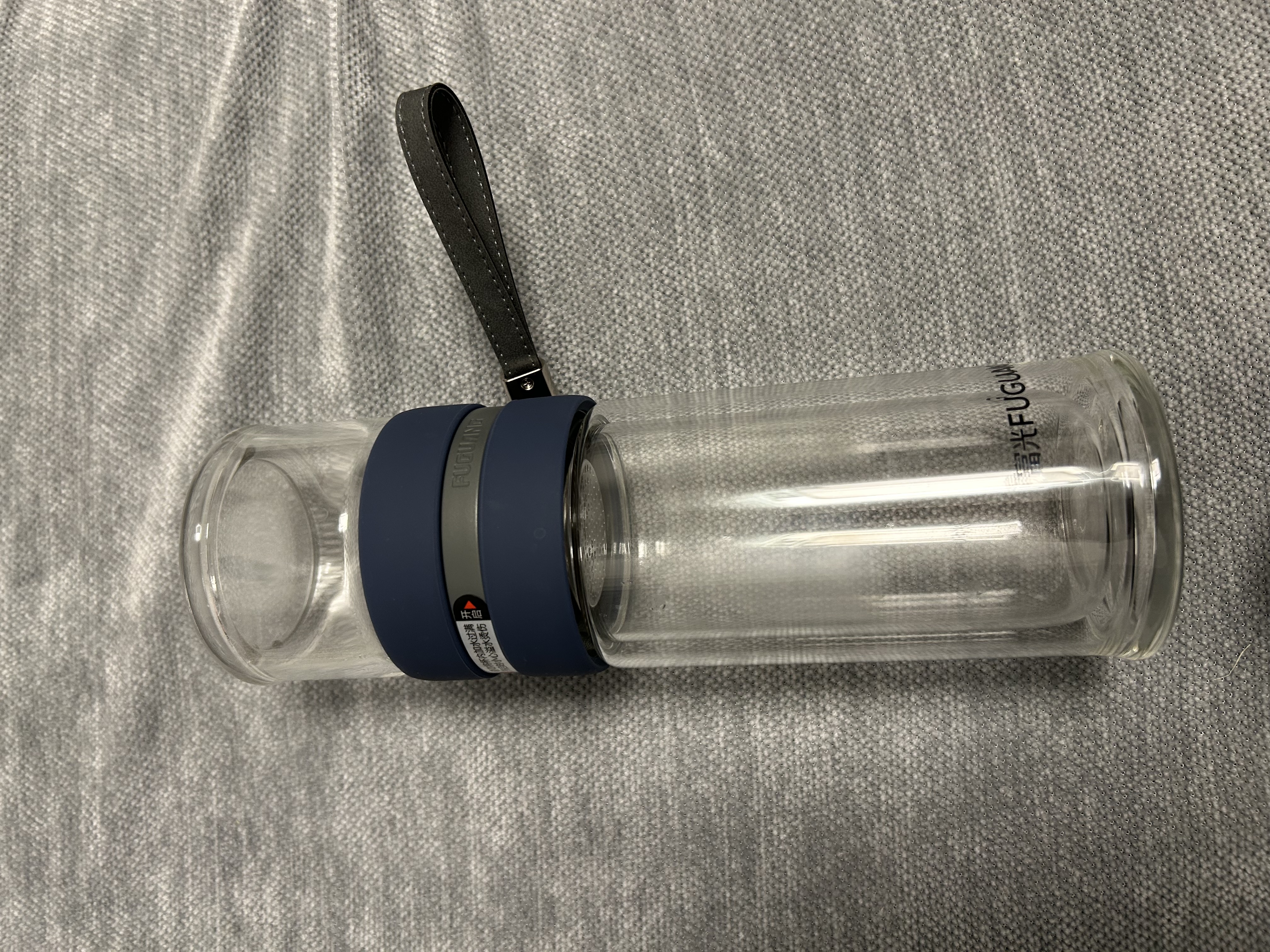 富光双层玻璃杯 高硼硅玻璃泡茶杯子 茶水分离杯 男女士办公水杯240ml 实拍图