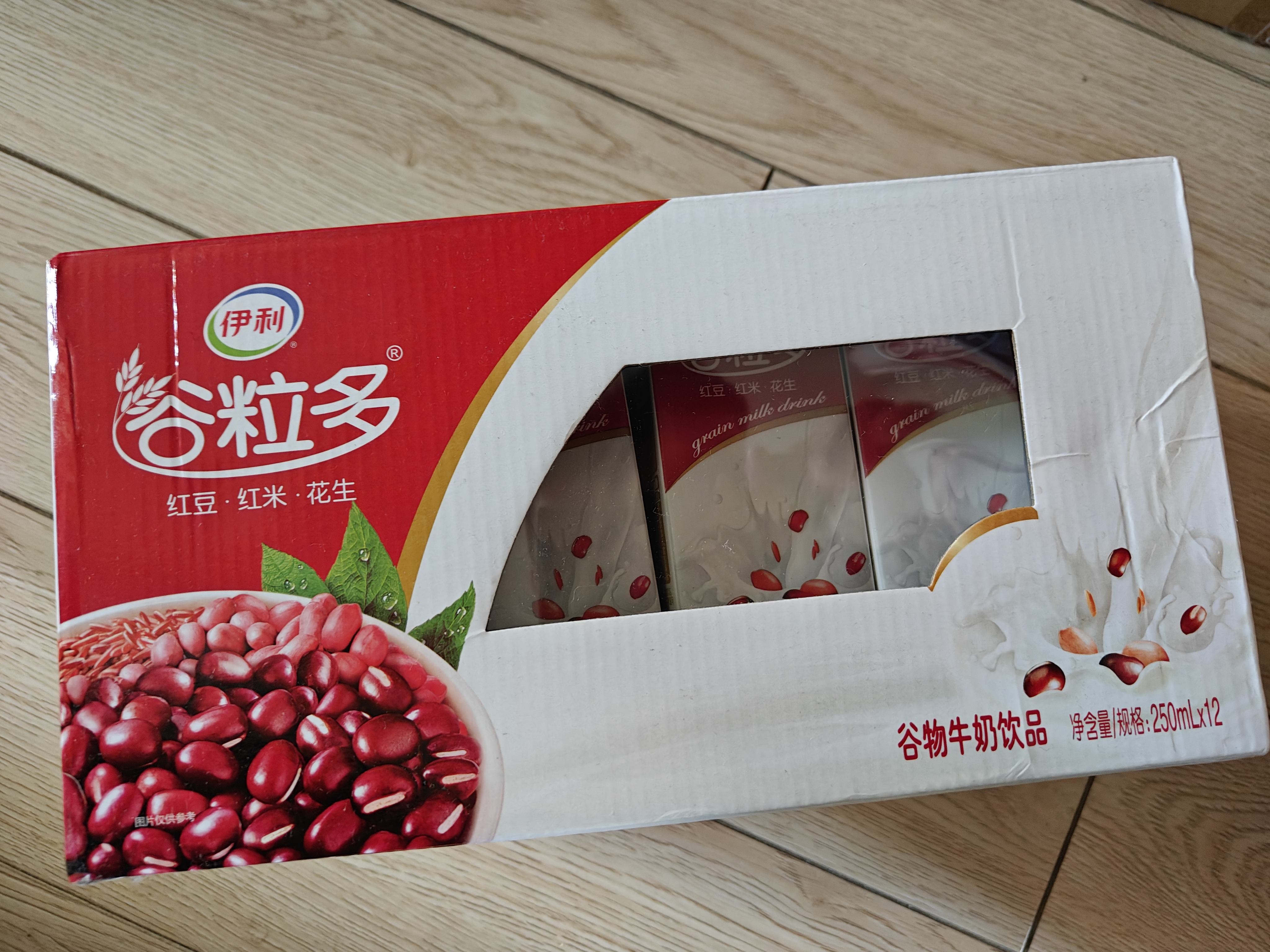 伊利谷粒多 红谷牛奶饮品整箱 250ml*12盒 礼盒装 实拍图
