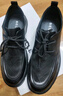百丽打孔透气休闲皮鞋男夏季真皮缓震按摩商务鞋A1111BM3 黑色系带A1111 42 (260mm) 实拍图