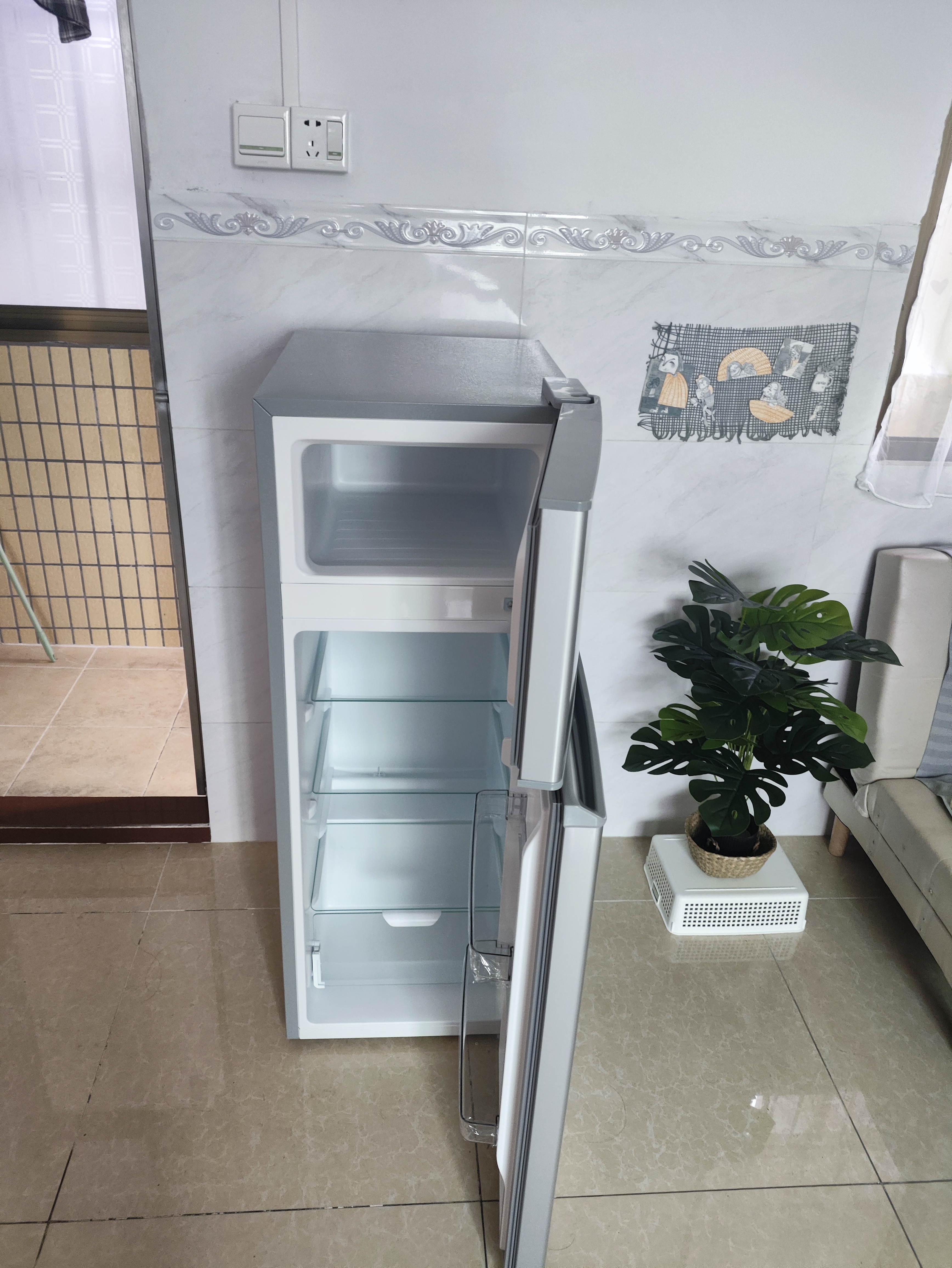 上菱冰箱家用小型两门三门冷藏冷冻双门中型风冷无霜小户型宿舍租房公寓用 抗菌节能低噪省电 以旧换新 135双门【京东七仓发货 至快次日达】118升 实拍图