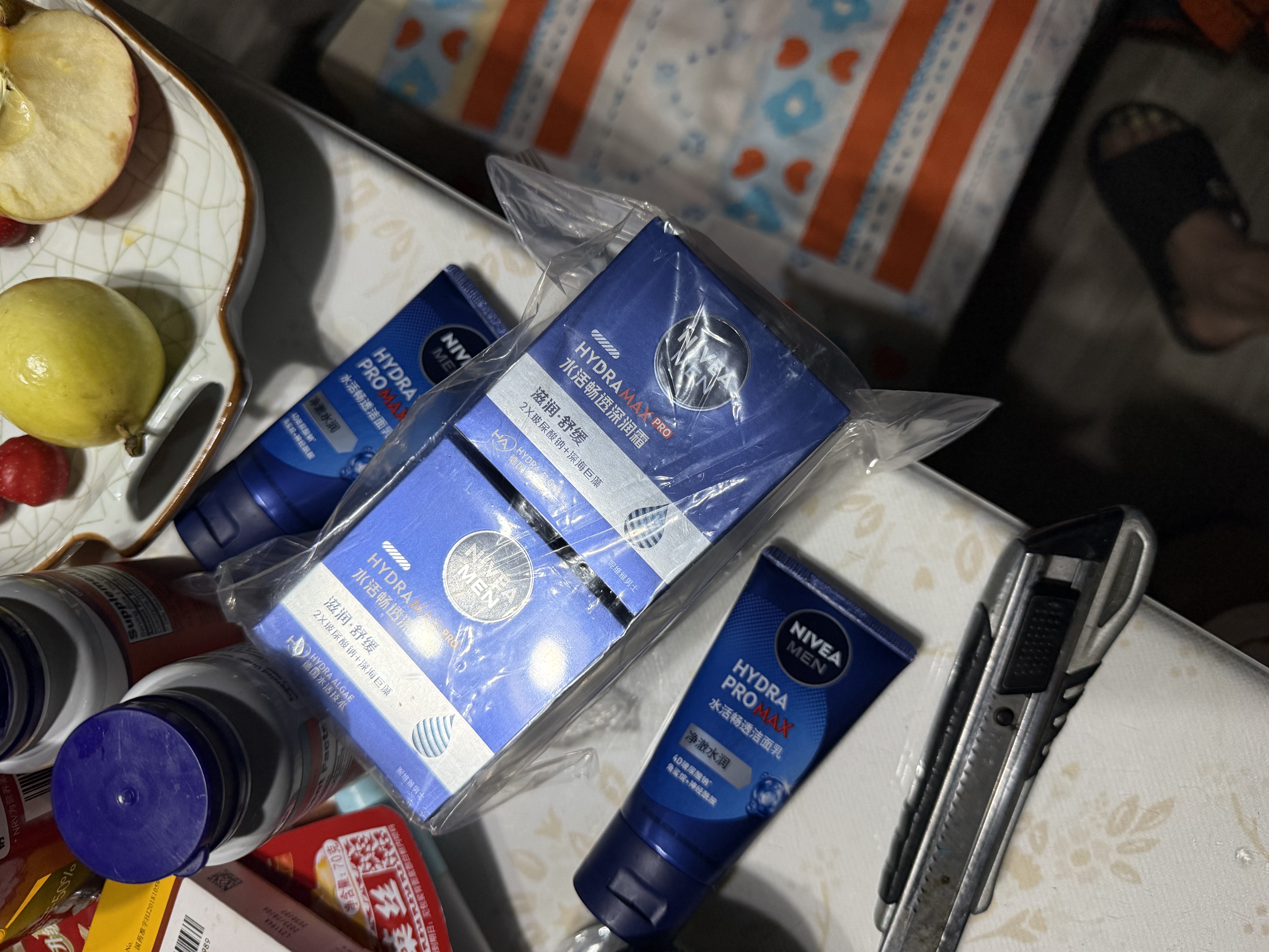 妮维雅（NIVEA）男士保湿面霜50g*2深层滋润补水水活深润霜男士护肤品送男友礼物 实拍图