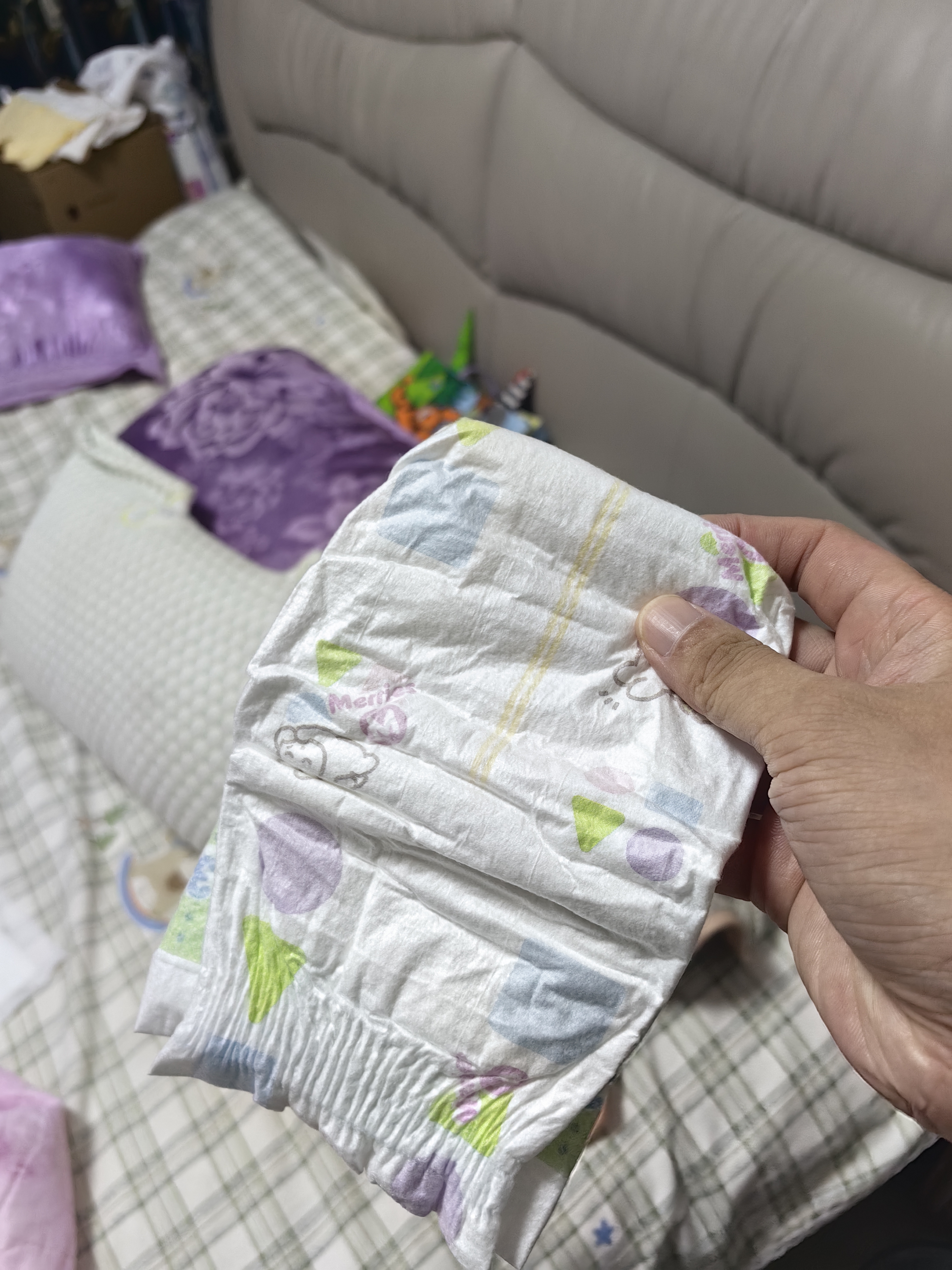 花王品牌进口妙而舒纸尿裤M64片(6-11kg)中号婴儿尿不湿 舒爽安心锁水 实拍图