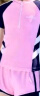 佑游儿童泳衣女孩分体泳装女童游泳馆速干温泉游泳四件套32005粉色L 实拍图