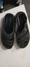 蜻蜓牌 凉鞋男真皮夏季新款男士防滑沙滩鞋男外穿头层牛皮凉拖鞋男两用 黑色 43 实拍图