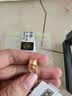 周六福3D硬金招财猫黄金转运珠男女足金生日礼物A1610417 约0.79g 实拍图
