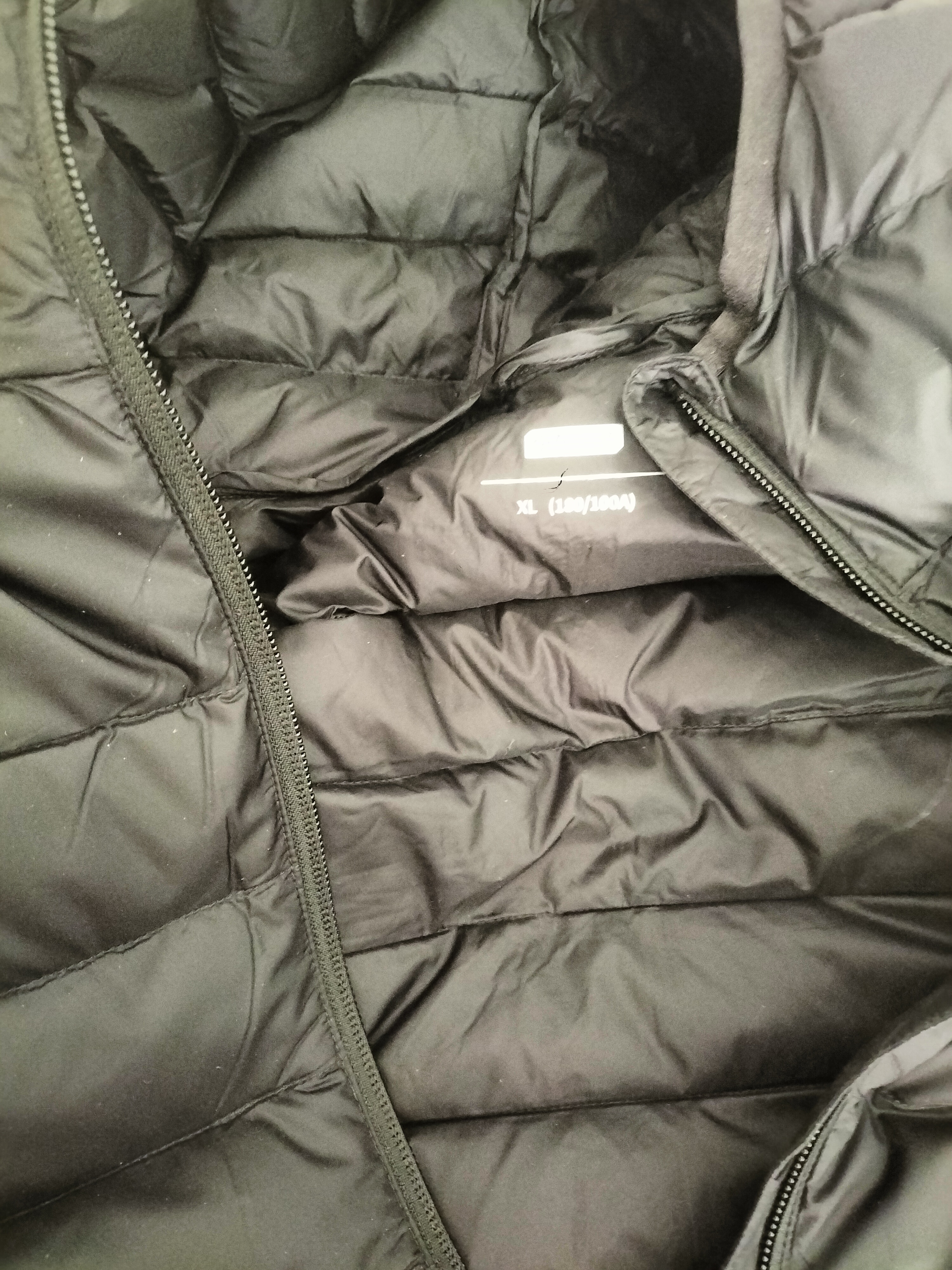 京东京造羽绒服男款轻薄连帽白鸭绒男士新年衣服外套 黑色 XL 实拍图