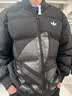 adidas 600蓬轻薄拒水保暖鸭绒羽绒服外套男女秋冬阿迪达斯三叶草   黑色(推荐男生选大一码)   M 实拍图