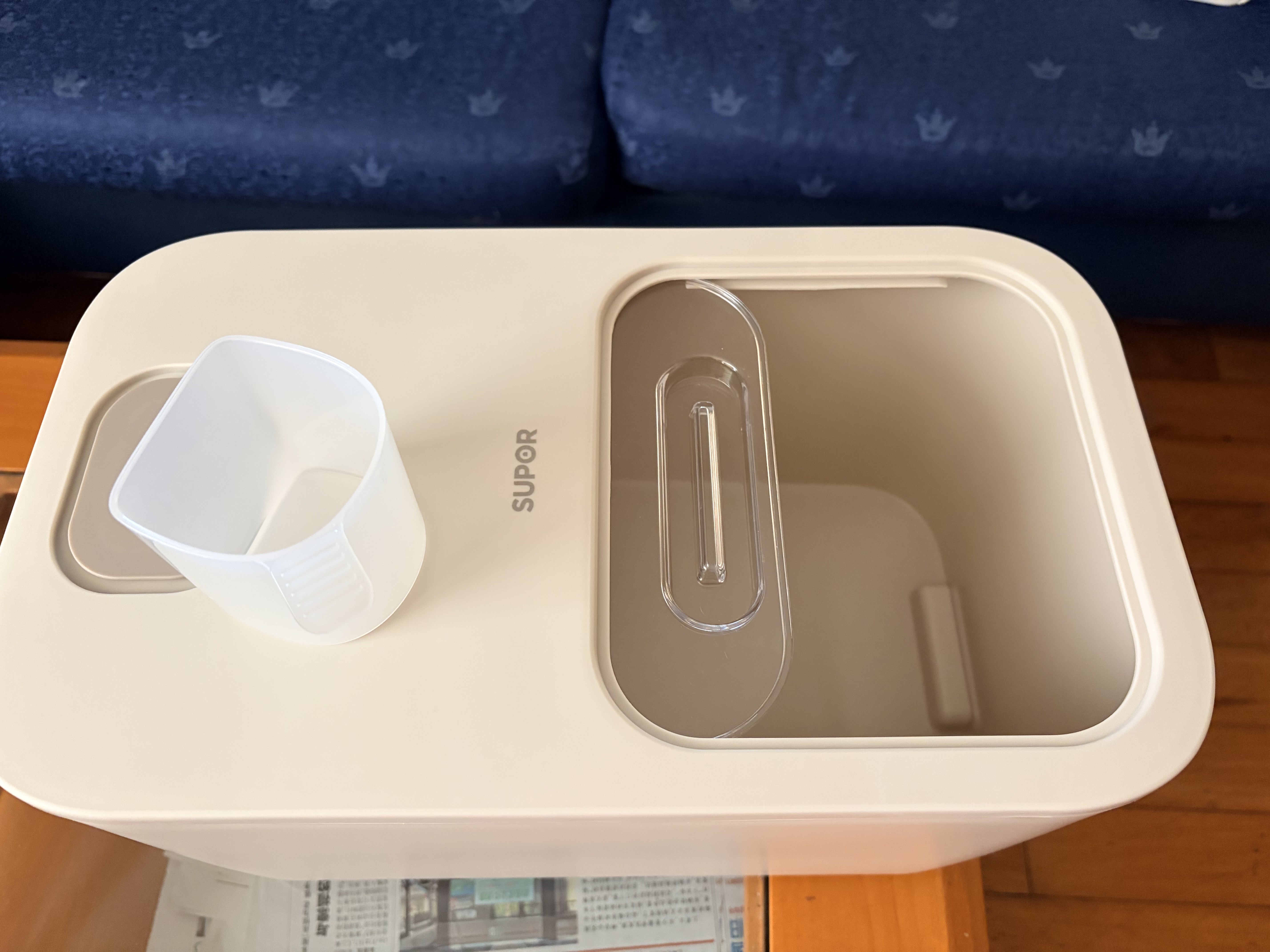 苏泊尔SUPOR 推盖米桶食物储存防虫防潮大容量存储20斤 KG20AK10 实拍图