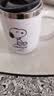 史努比（SNOOPY）保温杯 带手柄不锈钢办公保温杯水杯可爱杯子情侣杯420ML 白色 实拍图