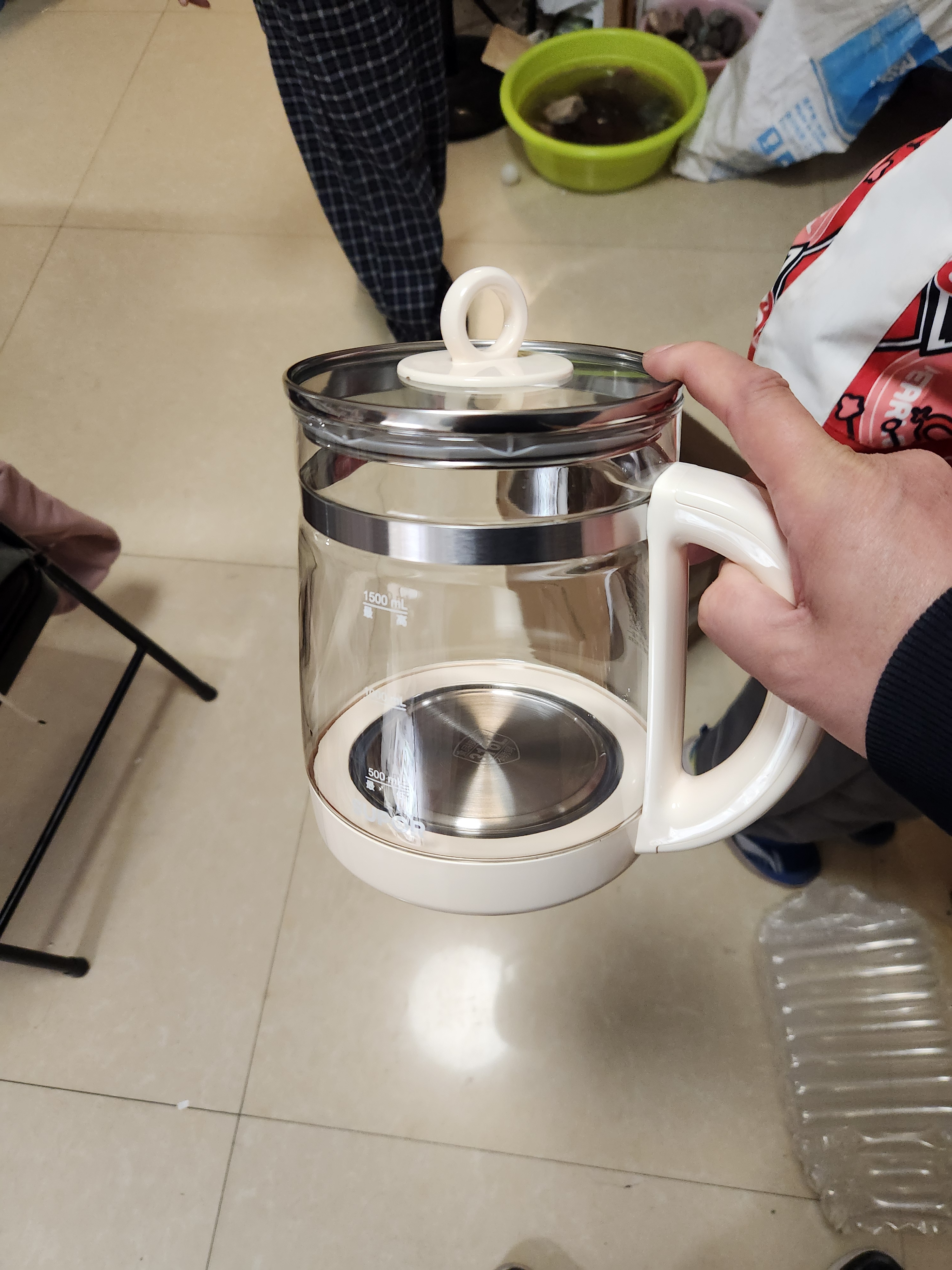 苏泊尔（SUPOR）养生壶煮茶壶 1.5L家用保温花茶壶煮茶器316L不锈钢 恒温水壶电热水壶烧水壶泡奶器 SW-15YJ08 实拍图