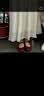 百思图【乔欣同款】莫奈花园26秋绝美红色玛丽珍鞋女单鞋婚鞋 实拍图