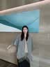凌克纯羊毛披肩女士外搭秋冬加厚送母亲生日礼物妈妈长辈老人披风斗篷 【驼灰双面】纯羊毛披肩 实拍图