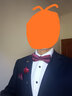 FRANKBANA新郎结婚领结红色蝴蝶结男士婚礼西服西装伴郎酒红色领结礼盒装 酒红色套装【领结+口袋巾+胸针】 实拍图