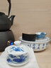 恒古（Heregur）迷你袖珍旅行茶具户外用品旅游便携式车载办公紧凑型青花陶瓷功夫茶具套装 青花山水袖珍型茶具 实拍图