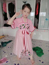 艾诺轮儿童古装汉服女中国风女童齐胸襦裙小女孩裙子古风超仙连衣裙飘逸女宝宝汉服夏装洋气夏季公主裙 浅粉色【+发饰 眉心贴】 110 实拍图