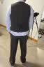 罗蒙高档定制双排扣条纹西服套装男士新郎结婚礼服商务休闲修身西装男 藏青西服+西裤 XL 码(贈+胸针+口袋巾) 实拍图