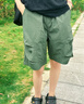 Foss Phil短裤男装夏季工装潮牌休闲冰丝中裤宽松运动五分裤子9906军绿XL 实拍图