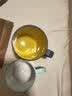 茶花简约漱口杯家用刷牙杯情侣儿童牙刷杯洗漱杯牙 几美双色马克杯-【蓝色】 实拍图