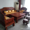 一舍 红木家具非洲花梨学名：刺猬紫檀新中式实木沙发组合 客厅现代简约沙发明清家具一舍 双人位沙发 实拍图