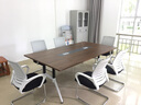 科硕 上海办公家具简约 6人8人办公会议桌长桌多人新款会议桌椅组合 2.2米会议桌+6把椅子 实拍图