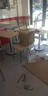 德睿聚 快餐桌椅小吃店肯德基奶茶店食堂餐桌椅组合公司面馆早餐店桌椅 一桌两椅圆盘 实拍图