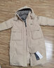 雅鹿品牌长款羽绒服女长过膝新款冬季加厚保暖时尚宽松鸭绒连帽外套 卡其色 XL （推荐175-200斤） 实拍图