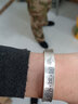 罗泰老银匠999足银十二生肖守护神手镯男女足银实心镯子本命年属虎 生肖-兔 实拍图