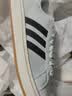 adidas 面包鞋 GRAND COURT BASE 00s休闲板鞋平底鞋男女阿迪达斯 浅灰/白色/树脂黄   37 实拍图