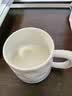 传旗 马克杯 陶瓷咖啡杯 带勺盖牛奶杯早餐杯喝水杯子 蓝色350ml 实拍图