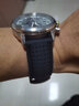 适用美.度舵手西铁.城光动能BM8475 精工表带男 户外运动硅胶橡胶手表带 防水防汗透气 黑色黑线-银色扣 22mm 实拍图