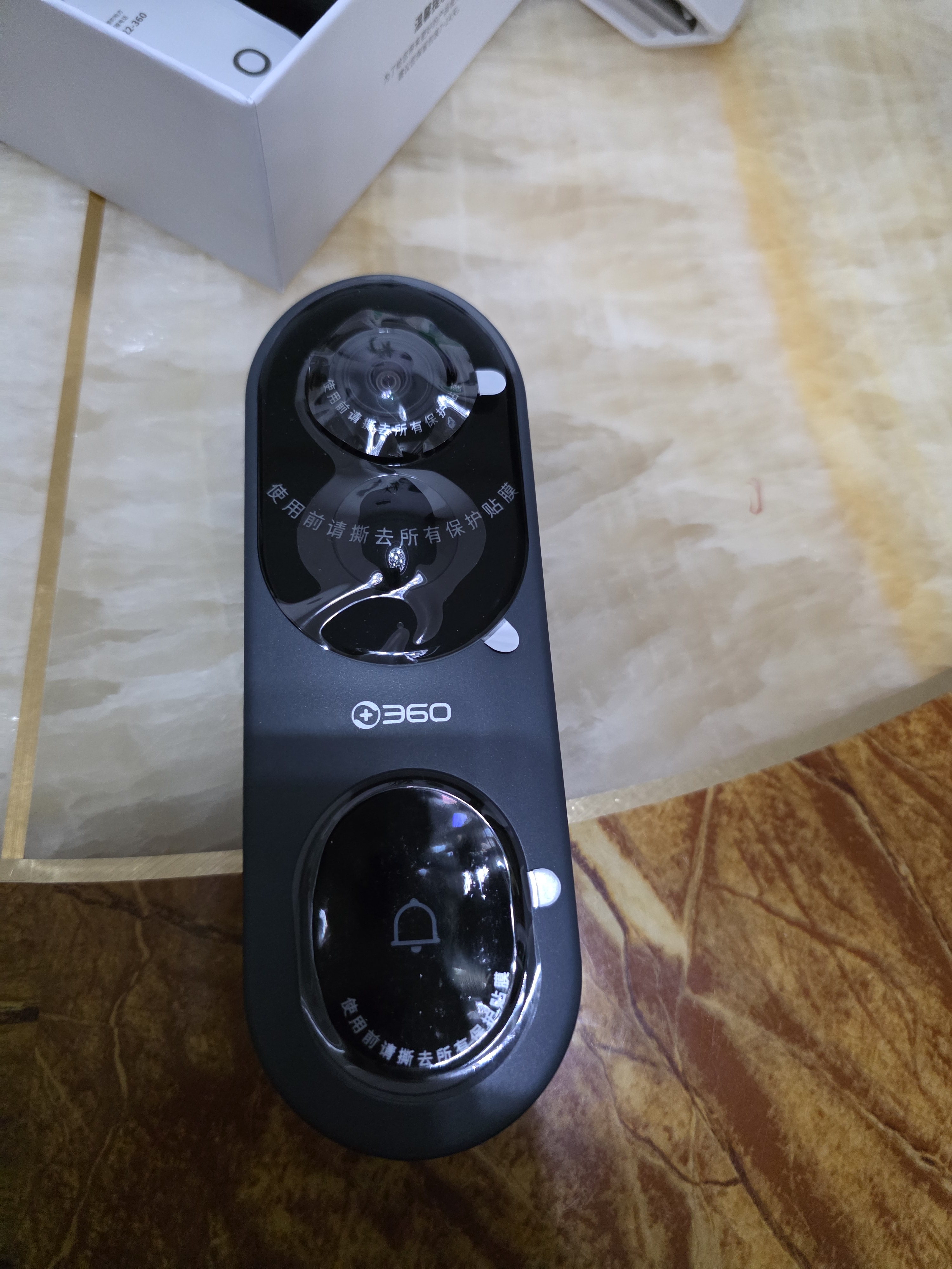 360可视门铃6Pro 500万超清画质家用监控智能门铃电子猫眼摄像头超清夜视远程通话包裹快递看护 实拍图