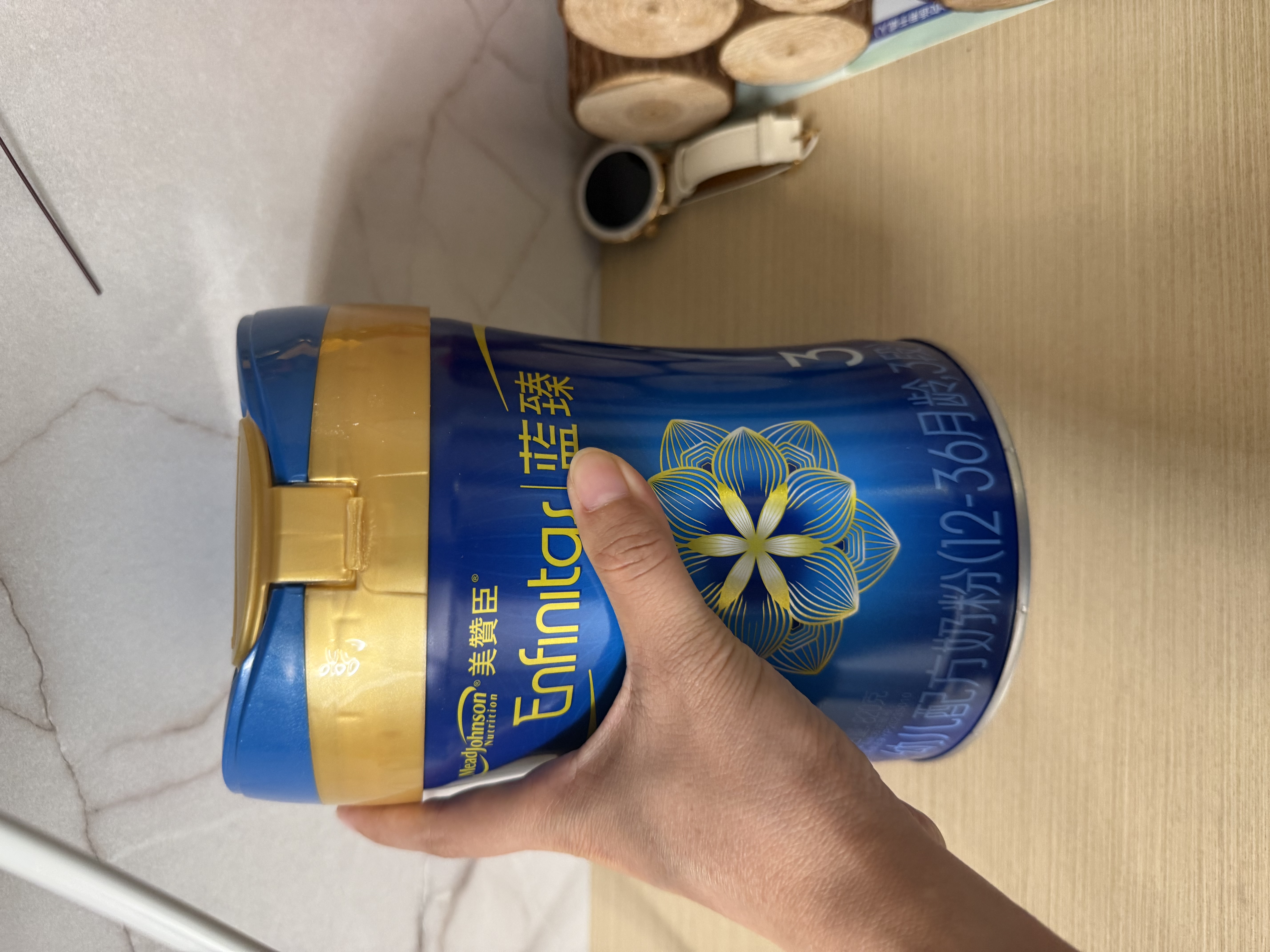 美赞臣蓝臻 幼儿配方奶粉 3段（12-36个月）820g*1罐 实证乳铁蛋白 实拍图