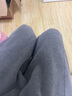 真维斯（Jeanswest）加绒雪尼尔裤子男秋冬季加厚保暖重磅宽松学生显高运动男士休闲裤 【加绒束脚】中灰（ZS纯色） XL 实拍图