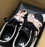 adidas「冰淇淋T头鞋」VS JOG 2.0薄底运动鞋男女阿迪达斯轻运动 黑色/浅粉 (推荐女生选小半码)   37 实拍图