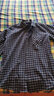 云廷纯棉保暖衬衫男加绒加厚磨毛格子衬衣全棉法兰绒免烫一体绒爸爸装 BN863 深蓝小格 42 /2XL 实拍图