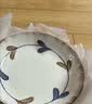 贺川屋陶瓷盘 家用盘子8英寸日式釉下彩餐盘菜盘装菜盘 4只装 兰花草 实拍图
