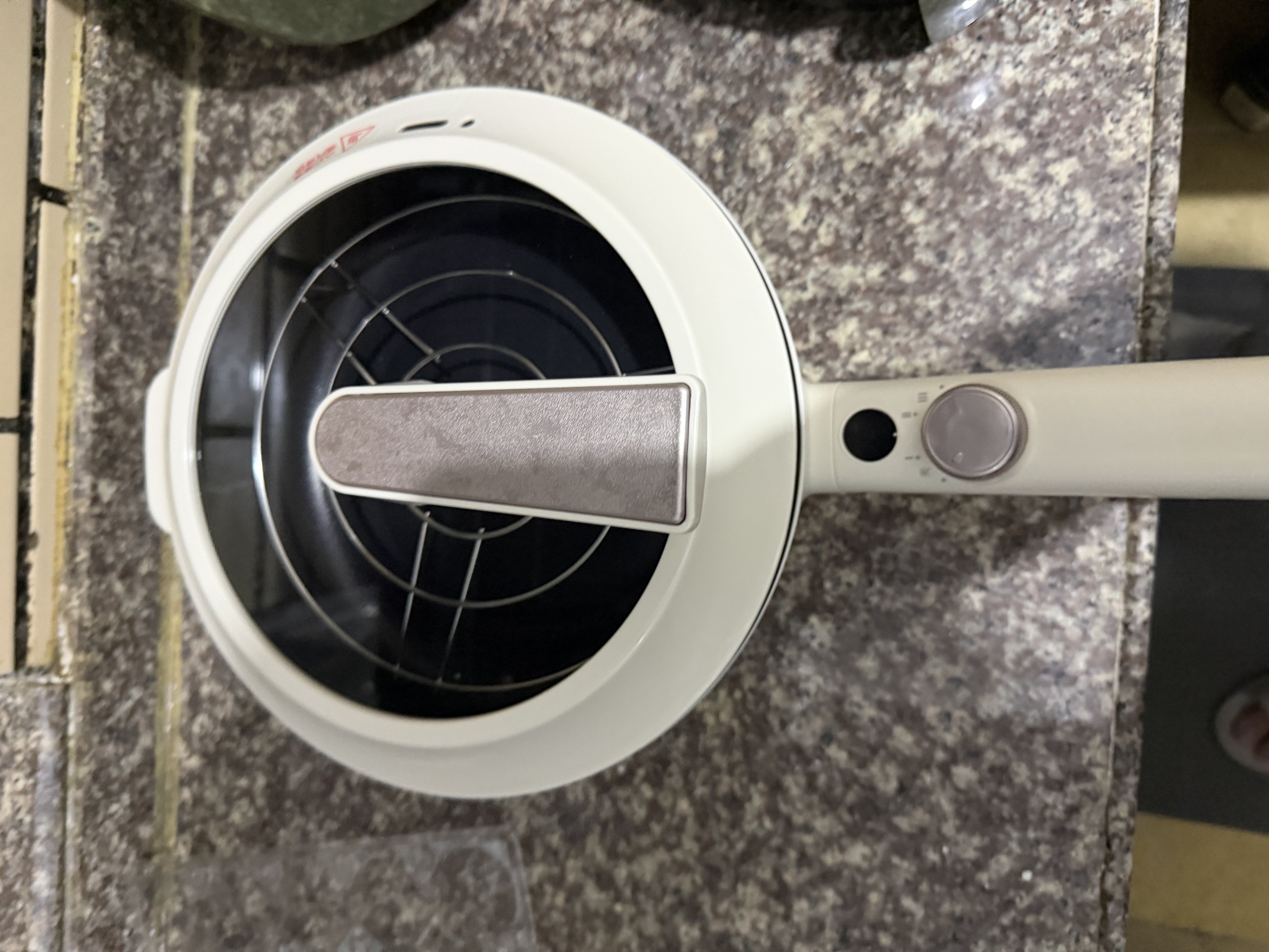 美的（Midea）电炒锅 电火锅电蒸锅 电煮锅宿舍泡面家用便携多用途多功能 不沾炒菜锅3.5L电热锅 HCG2571 带蒸架 实拍图