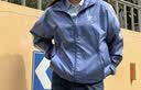 adidas双11主推 复古休闲运动立领夹克外套卫衣女阿迪达斯三叶草   淡蓝色/黑色（推荐选大一码）   XL 实拍图
