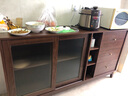 森登餐边柜一体靠墙现代简约储物柜客厅茶水柜厨房推拉碗柜北欧 180*40*96 实拍图